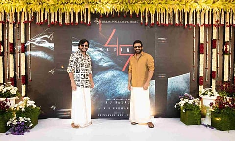Actor Suriya and RJ Balaji