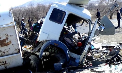 Visuals from the accident spot (X)