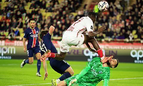 PSG goalkeeper Donnarumma''s face bloodied after sliced by cleat while making save