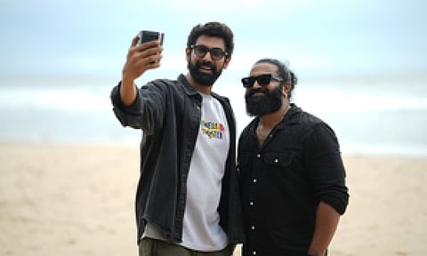 Rana Daggubati with Rishab Shetty