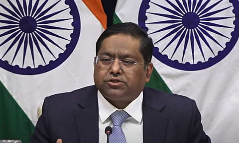 MEA Spokesperson Randhir Jaiswal (YouTube/MinistryofExternalAffairs)