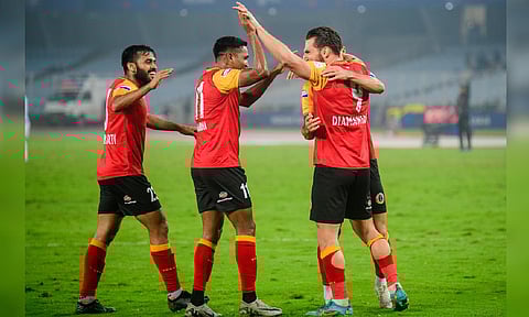 Dimitrios Diamantakos celebrates after scoring the goal&nbsp;