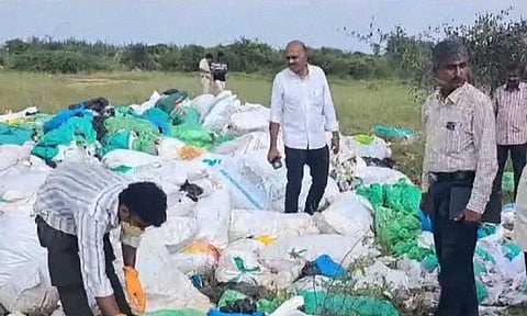 Inspection held at medical waste dumping in Tirunelveli