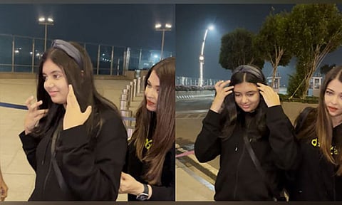 Aishwarya Rai Bachchan with daughter Aaradhya (Photo/ANI)