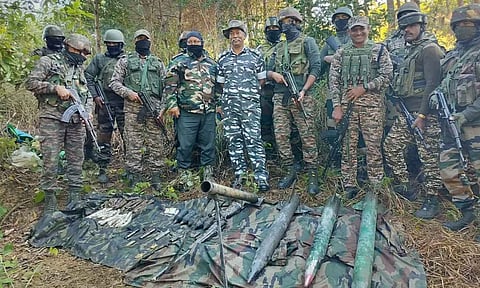 Police personnel with seized explosive (Image/X)
