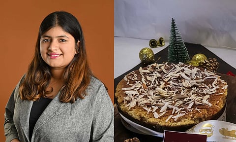 Janani Krishnaswamy; Honey almond cake