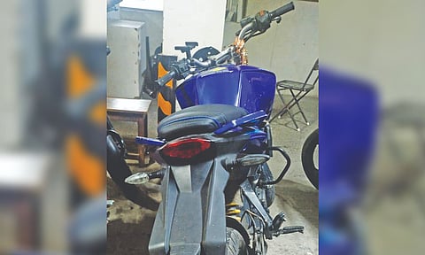 &nbsp;One of the seized bikes