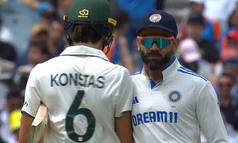 Virat Kohli and Sam Konstas involved in a physical altercation (X)