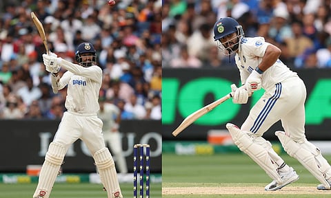 (L-R) Washington Sundar; Nitish Reddy (X/bcci)