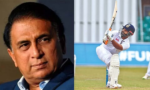 Sunil Gavaskar and Rishabh Pant