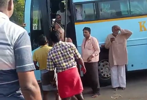 Visual from the spot (Thanthi TV)