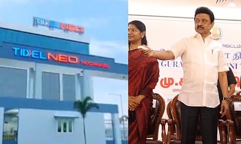 Chief Minister MK Stalin inaugurated the new Tidel Neo Park built at Rs 32.50 crore in Thoothukudi (X)&nbsp;