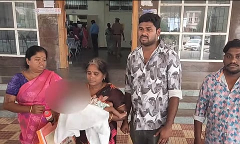 Parents of a newborn baby