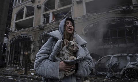 Recent Russian attack in Kyiv, Ukraine, Dec 20 (AP)