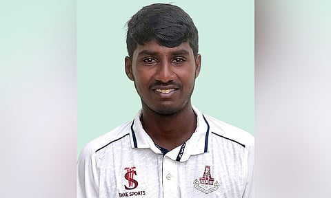 Off-spinner J Hemchudeshan&nbsp;