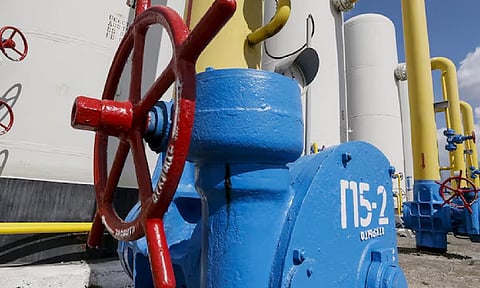 Valves and pipes are seen at a gas compressor station in the village of Boyarka, outside Kiev, April 22, 2015 (Reuters)&nbsp;