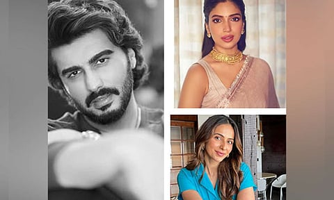 Actors Arjun Kapoor, Rakul Preet Singh and Bhumi Pednekar (Instagram)