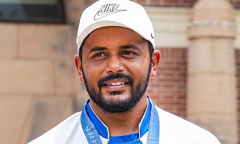 Paris Olympic Bronze medalist Indian mens hockey captain Harmanpreet Singh at Major Dhyan Chand National Stadium (PTI)
