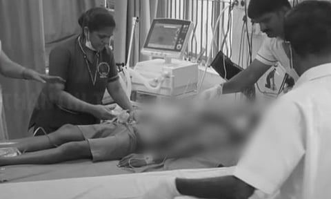 Visual from the spot (Thanthi TV)