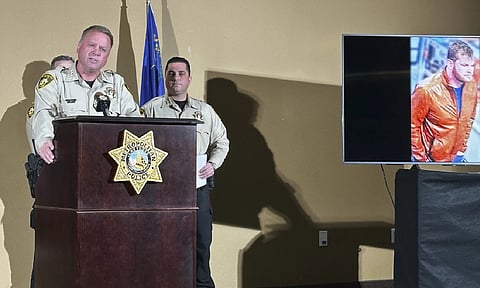 Las Vegas Metropolitan Police Department Sheriff Kevin McMahill speaks during a press conference regarding developments of a New Year's Eve truck explosion&nbsp;