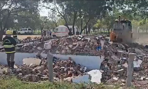 Rescue efforts at the accident site&nbsp;