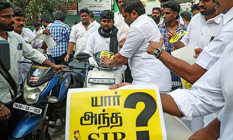 AIADMK sticker war (Photo: Hemanathan)