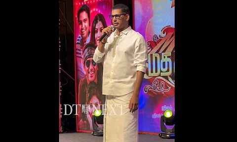 &nbsp;Actor Vishal at the audio launch of the film Madha Gaja Raja (Photo credit: Manivasagan N)