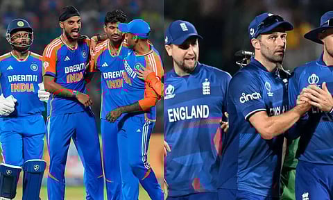 Team India and England Players&nbsp;