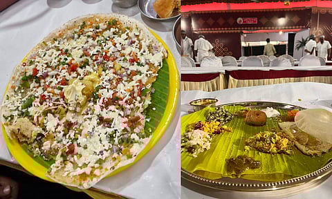 Dosa by Sasthalaya; Thangathambalam by Arusuvai Arasu caterers