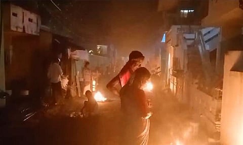 People burning the old and unused items (ANI)