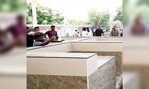 Modern market complex in Chintadripet