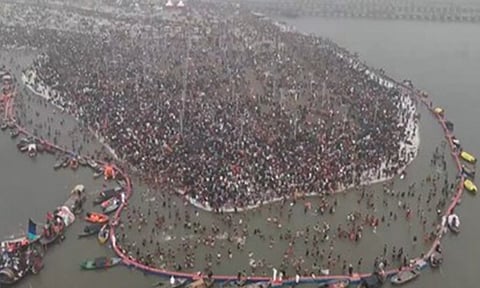 Visuals of Maha Kumbh 2025 (Photo/X @myogiadityanath)