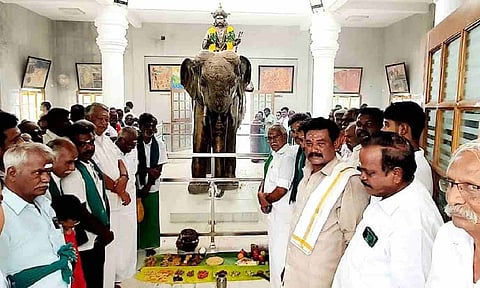 &nbsp;Delta region farmers paid their respects to Karikala Cholan