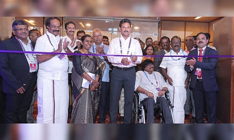 School Education Minister Anbil Mahesh Poyyamozhi inaugurated the third edition of the Chennai International Book Fair (X)