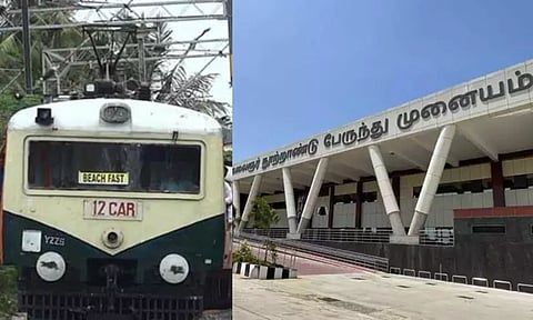 EMU Train: KCBT Bus Stand