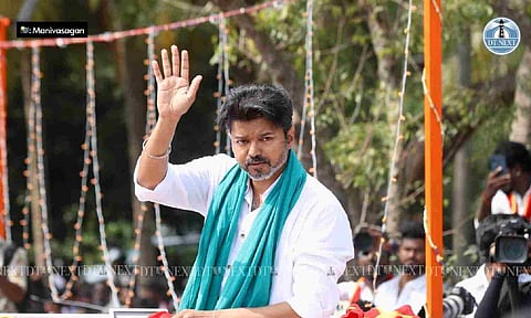Actor-politician Vijay vows support to farmers, alleges gain for DMK regime in Parandur project