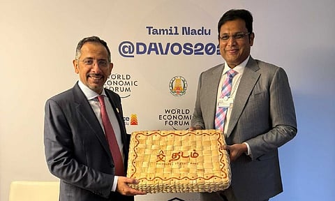 Bandar Alkhorayef, Minister of Industry and Mineral Resources in Saudi Arabia and Tamil Nadu industries minister TRB Rajaa