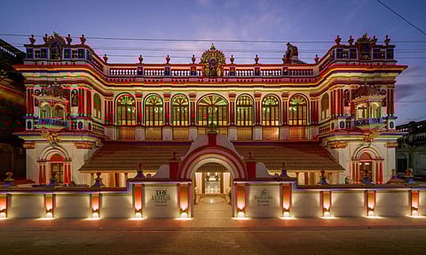 The exterior of The Lotus Palace Chettinad