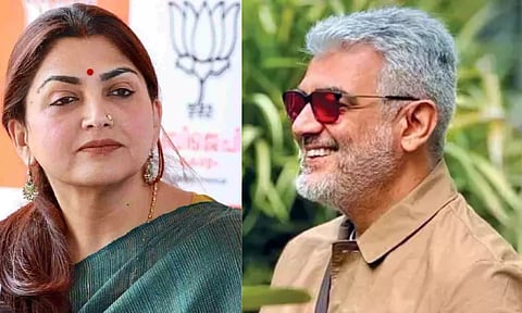 L to R: Kushboo, Ajith Kumar&nbsp;