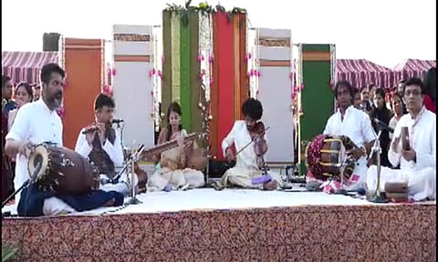 Artists performing at the 'At Home' reception (X)