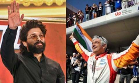 L to R: Allu Arjun, Ajith Kumar&nbsp;