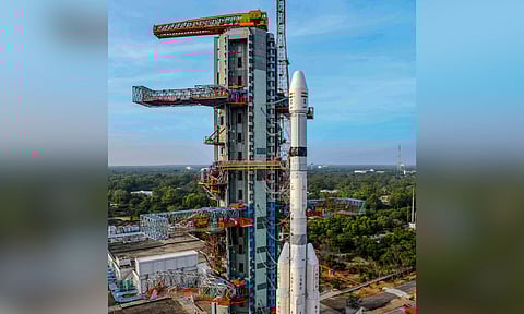 &nbsp;ISRO's GSLV-F15 all set to launch the NVS-02 satellite on Jan. 29, from Satish Dhawan Space Centre in Sriharikota, Andhra Pradesh. This will mark ISRO's 100th launch from the space centre (PTI)