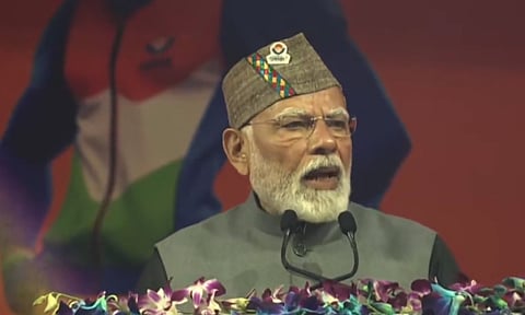 PM Modi at the 38th National Games (X/narendramodi)