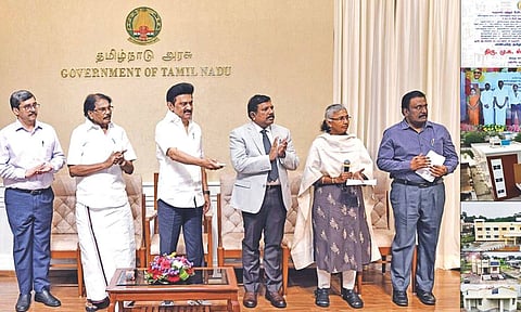 CM Stalin lays the foundation stone TNUHDB Projects