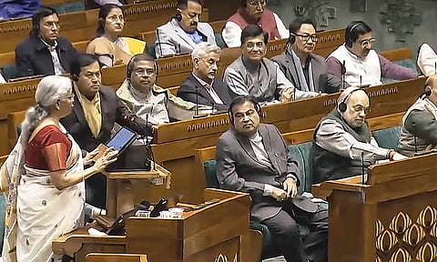 Union Finance Minister Nirmala Sitharaman presents the Union Budget 2025-26