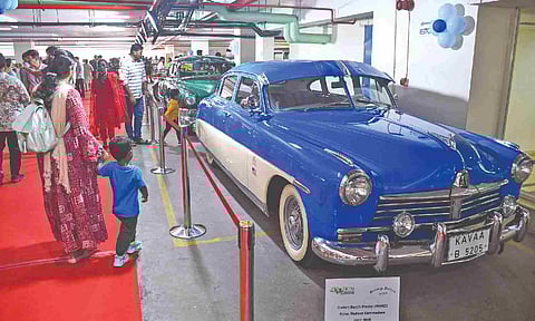 Oldies flaunt their beauty at the classic car show (Photo credit: Ashish P)