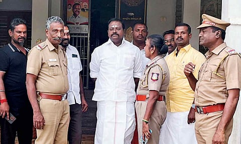 BJP State general secretary Karuppu M Muruganandam kept under house arrest in Thanjavur on Tuesda