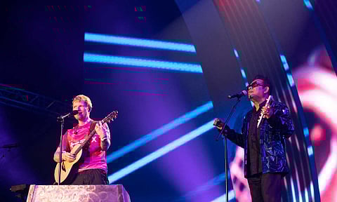 Ed Sheeran and AR Rahman (Credits: Mark Surridge)