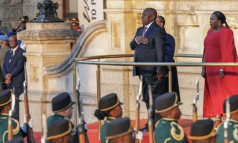 South African President Cyril Ramaphosa (AP)&nbsp;