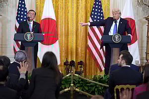 US President Donald Trump and Japanese Prime Minister Shigeru Ishiba&nbsp;